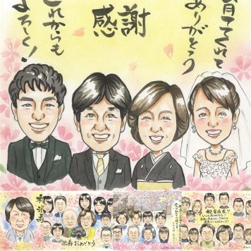 結婚式のお祝いに、似顔絵でサプライズをしてみませんか。 贈り物 似顔絵 サンクスボード 手描き 名入れ プレゼント ギフト 結婚式 お祝い 感謝 サンクスボード 披露宴 新郎新婦 同僚 職場 友達 名入れ 下書き確認 修正無料 親孝行 そっくり 一生もの 似てる 宝物 入籍 新郎新婦ギフト サンクスボード 婚礼 古希祝い 卒寿祝い 応援 喜寿祝い カラフル バレンタインデー 贈答品 お祝いの品
