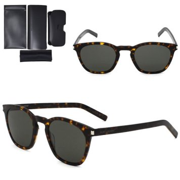 サンローラン サングラス SAINT LAURENT SL 28 SLIM-003 SL28-SLIM-003 ハバナ グレー サングラス グローバルフィット メンズ レディース ユニセックス