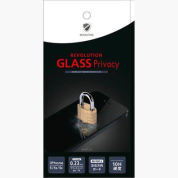 REVOLUTION GLASS PRIVACY iPhone5/5s/5cガラス液晶フィルム RGP023