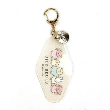 ミッフィー miffy アクリルKH　WH　シュガーシュガーシリーズ　ミッフィー キーホルダー ホワイト