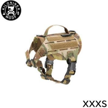 KILONINER キロナイナー M4 Tactical MOLLE Vest Laser Cut M4タクティカルモールベストレーザーカット ハーネス XXXS Multicam 胴輪 ワッペンでカスタマイズ可