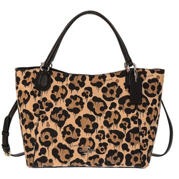 コーチファクトリー COACH FACTORY バッグ F36102 LIEG1 OCLT EDIE 28 2way ショルダーバッグ 斜めがけバッグ トートバッグ LI/WILD BEAST ベージュブラウン系アニマル柄＋ブラック