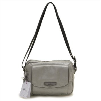 キプリング Kipling 斜めがけショルダーバッグ ポシェット MERISSA Moon Metal ライトグレー系 K15505 24M