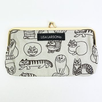 LISA LARSON(リサラーソン) スケッチねこたち 口金ポーチ