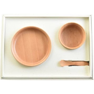 【ギフト対応無料】木製子ども食器3点セット グランデック アース 箱入りギフトセット ※送料無料(北海道・沖縄は除く)