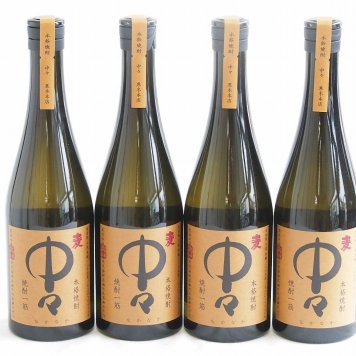 4本セット(麦焼酎 中々 25度黒木本店 (宮崎県)) 720ml×4本
