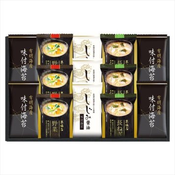   マルコメフリーズドライみそ汁&有明海産味付海苔セット  NTS-DS  内祝 内祝い お祝 御祝 記念品 出産内祝い プレゼント 快気祝い 粗供養 引出物