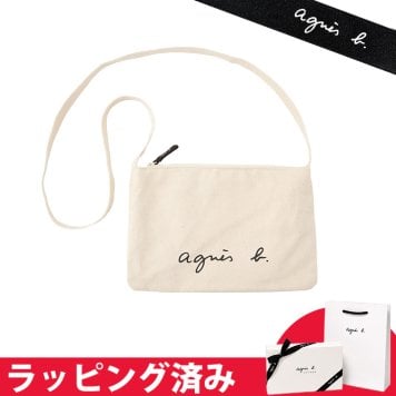 アニエスベー ロゴサコッシュ コットン ウィメンズ ギフト agnesb.VOYAGE ボヤージュ