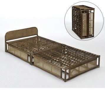 今枝商店 Romantic Rattan ベッド【沖縄・離島配達不可】 Y919B