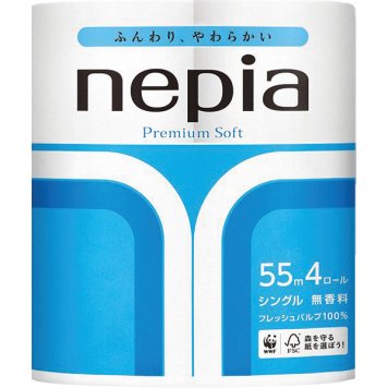 王子ネピア ネピア プレミアムソフトトイレット(4ロール) (シングル) 20323