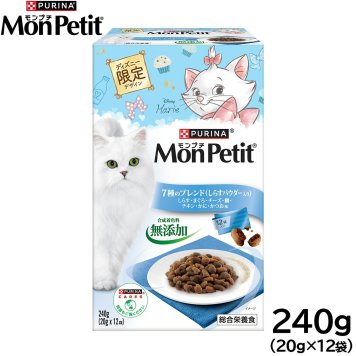 モンプチボックス キャットフード ディズニー限定デザイン 7種のブレンド（しらす入り） 240g（20g×12袋）