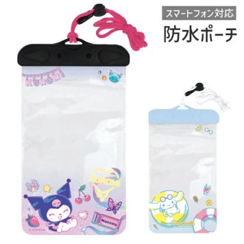 クロミ シナモロール スマホ ポーチ 防水 ショルダー 透明 クリア サンリオ キャラクター グッズ スマホ ミニ バッグ ミニショルダー バッグ ななめがけ スマートフォンポーチ SANG-497