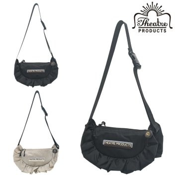 【THEATRE PRODUCTS】cl240859 NYLON FRILL ROUND SHOULDER BAG -M- ショルダー レディース かばん バッグ おしゃれ ギフト プレゼント ブラック