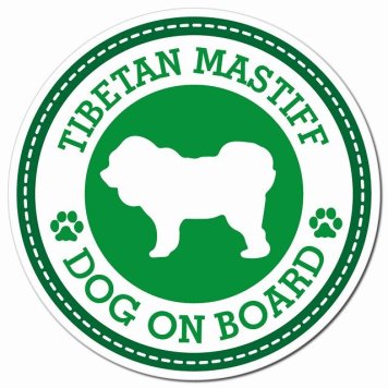 TIBETAN MASTIFF チベタンマスティフ グリーン 肉球 カーサイン 車 マグネットステッカー 犬 マグネット 強力 直径13cm 丸型 おしゃれ かわいい ドラレコステッカー 安全対策 危険運転 煽り運転 アニマル 動物 犬種別 屋外 防水 屋内 肉球マーク