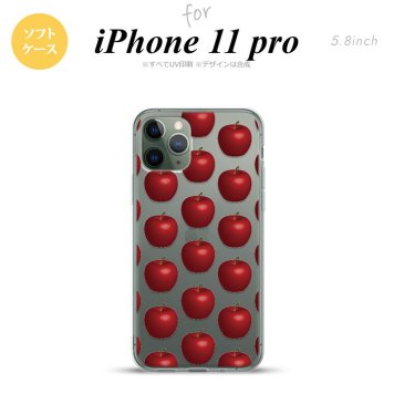 iPhone11Pro iPhone11 Pro スマホケース ソフトケース りんご 林檎 赤 メンズ レディース nk-i11p-tp048