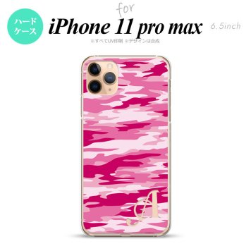 iPhone11ProMax iPhone11pro max スマホケース ハードケース タイガー 迷彩 D ピンク +アルファベット メンズ レディース nk-i11pm-1165i