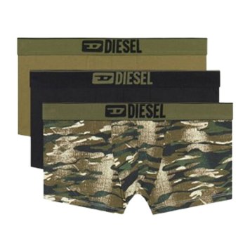 ディーゼル DIESEL ボクサーパンツ 前閉じ コットン 3枚組 セット 00ST3V0WIAM E7014 メンズ ミリタリーグリーン