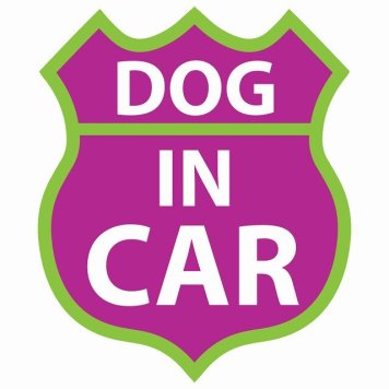 DOG IN CAR ステッカー パープルグリーン ルート66 愛犬車用グッズ カーステッカー シール sticker 安全対策 あおり運転 かっこいい おしゃれ かわいい 車ステッカー ステッカー 車 サインステッカー ドライブ 防水 屋外 屋内 カーサイン