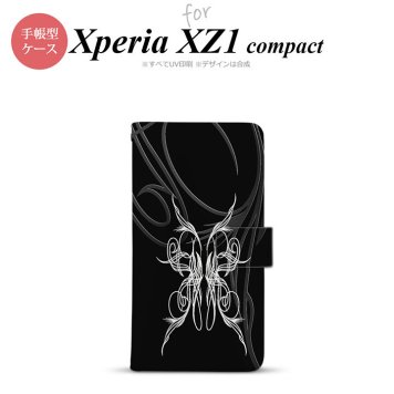 【手帳型 スマホ カバー ケース】【SO02K】【エクスペリア XZ1】手帳型 ケース SO-02K スマホ カバー Xperia XZ1 Compact エクスペリア ピンスト 黒×白 nk-004s-so02k-dr1243【メール便送料無料】