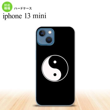 iPhone13mini iPhone13 mini ケース ハードケース 陰陽 黒  nk-i13m-554