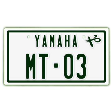 なんちゃって単車プレート【YAMAHA・MT-03】ナンバープレート　バイク　二輪　オートバイ　グッズ　アクセサリー　雑貨 インテリア アイテム プレゼント ギフト バイク好き 旧車 走り屋 ギア パーツ メンテナンス ファッション お洒落 オブジェ
