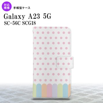 Galaxy A23 GalaxyA23 手帳型スマホケース カバー クレヨン ピンク 2022年 10月発売 nk-004s-a23-dr1432