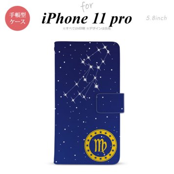 iPhone11Pro iPhone11 Pro 手帳型スマホケース カバー 星座 おとめ座  nk-004s-i11p-dr846
