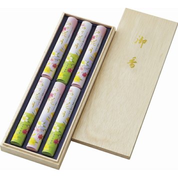 夏の贈り物お中元御香ゆり花月6入 孔官堂 線香（ゆり花月）（約17g）×6