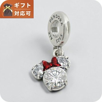 パンドラ PANDORA Disney Minnie Mouse Silhouette Dangle Charm ブレスレットチャーム 793533c01 レディース シルバー レッド