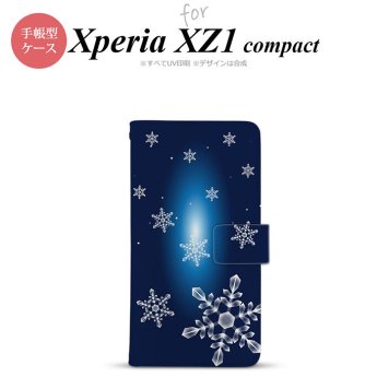 【手帳型 スマホ カバー ケース】【SO02K】【エクスペリア XZ1】手帳型 ケース SO-02K スマホ カバー Xperia XZ1 Compact エクスペリア 雪（A) nk-004s-so02k-dr637【メール便送料無料】