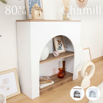 Chamill チャミル 韓国インテリア 棚 マントルピース  オープンラック 韓国風 インテリア 家具 おしゃれ シェルフ ラック ディスプレイ 飾り棚 台 かわいい リビング 室内 大人 女子 女性 フェミニン  【送料無料】