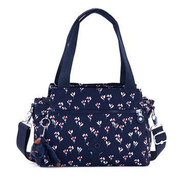 キプリング Kipling ELYSIA ショルダーバッグ 斜めがけバッグ 2Way SMALL FLOWER フラワー柄ネイビー系マルチ K43791 60M