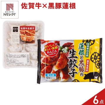 佐賀牛生餃子 蓮根と黒豚の生餃子 食べ比べセット 2種 計6パック入 生餃子 冷凍 餃子 焼くだけ フライパン調理