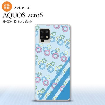 SHG04 SHG04 ZERO6 AQUOS zero6 スマホケース ソフトケース 丸 青 メンズ レディース nk-zero6-tp1663