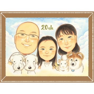結婚20周年のギフトに、お祝いの場を明るくする似顔絵です。初めての似顔絵注文でも安心です。 ギフト 結婚20周年 似顔絵 贈り物 手描き プレゼント 名入れ 結婚20周年 銀婚式 結婚記念日 両親 家族 夫婦 下書き確認 修正無料 名入れ 実績多数 宝物 喜ばれる 親孝行 結婚20周年 親孝行 感謝 周年 記念日 二次会 卒寿祝い ブライダルギフト 大量注文 傘寿祝い 披露宴 米寿祝い メモリアル