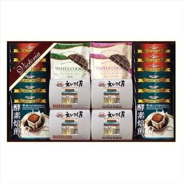 ビクトリアコーヒー ビクトリアコーヒードリップコーヒー&えいこく屋の紅茶･ワッフルクッキーセット VEM-40  内祝 内祝い お祝 御祝 記念品 出産内祝い プレゼント 快気祝い 粗供養 引出物