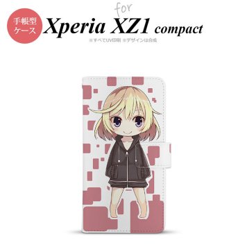 【手帳型 スマホ カバー ケース】【SO02K】【エクスペリア XZ1】手帳型 ケース SO-02K スマホ カバー Xperia XZ1 Compact エクスペリア キャラ2-A ピンク nk-004s-so02k-dr1335【メール便送料無料】