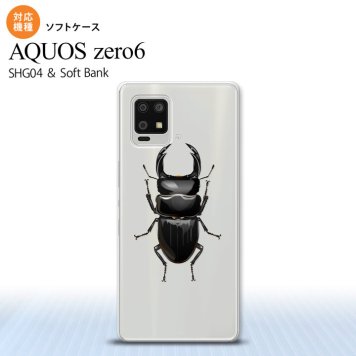 SHG04 SHG04 ZERO6 AQUOS zero6 スマホケース ソフトケース クワガタ A メンズ レディース nk-zero6-tp331