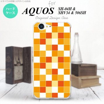 【SH04H】【スマホケース/スマホカバー】【アクオス ゼータ】SH04H スマホケース AQUOS ZETA SH04H カバー アクオス ゼータ スクエア オレンジ nk-sh04h-1015【メール便送料無料】