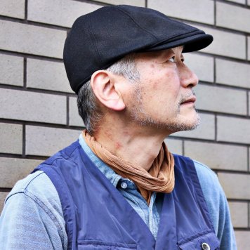 STETSON ハンチング stetson 秋冬 ステットソン カシミヤビーバー ウール カシミヤ混 日本製 メンズ ビーバー調生地 帽子 紳士 カシミア アイビーキャップ 黒 ブラック 誕生日 プレゼント クリスマス ギフト ラッピング