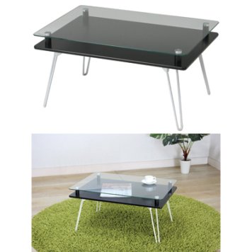 不二貿易 【メーカー在庫限り品】ディスプレイテーブル クラリス BK (ブラック) 87769