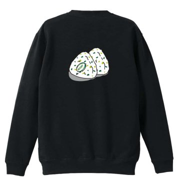 ラグビー トレーナー スウェット メンズ レディース ジュニア 裏パイル 練習着 おもしろ 名入れ おしゃれ 文字入れ無料 綿100% キッズ 大きいサイズ 「ラグビーボール in おにぎり」 アートワークスコウベ 【送料無料】
