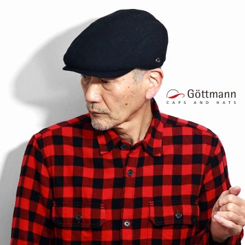 Gottmann ハンチング 大きいサイズ 帽子 秋冬 柄 メンズ ハンチング帽 Gore-tex 内耳付き ゴアテックス ダークネイビー 誕生日 プレゼント クリスマス ギフト包装 ラッピング