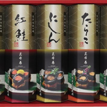 冬の贈物お歳暮匠の伝承 昆布巻詰合せ かね七 にしん昆布巻×3、紅鮭昆布巻・たらこ昆布巻×各1