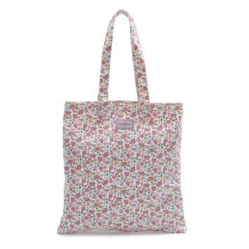 キャスキッドソン Cath Kidston トートバッグ 1010701 106142518284102 COTTON BOOKBAG コットン ブックバッグ ショルダー トート レディース CREAM/PEMBRIDGE DITSY ホワイト系＋フラワー柄マルチカラー