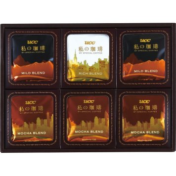 UCC 私の珈琲ギフト [26-7580-038] OZ-DU コーヒー 珈琲 ワンドリップコーヒー リッチブレンド モカブレンド マイルドブレンド アソート 詰め合わせ プレゼント ギフト