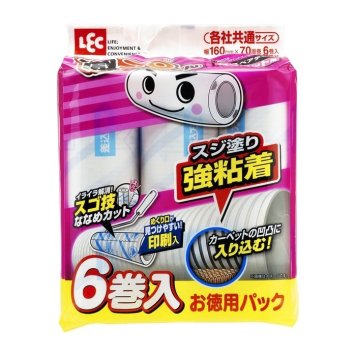 レック 激コロくん スゴ技カット スジ塗り強粘着 70周 スペア 6巻入 S00004 4903320041424
