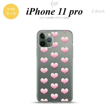 iPhone11Pro iPhone11 Pro スマホケース ソフトケース ハート A ピンク メンズ レディース nk-i11p-tp018