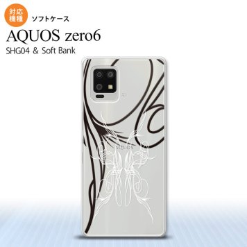 SHG04 SHG04 ZERO6 AQUOS zero6 スマホケース ソフトケース ピンスト 線 白 メンズ レディース nk-zero6-tp1237