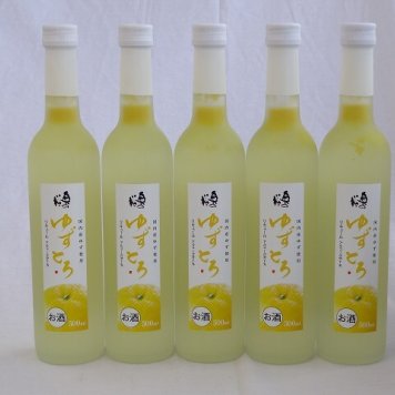 とろり果汁・果肉とお米のうまみが見事にコラボした ゆずとろ500ml(福島県) 500ml×5本